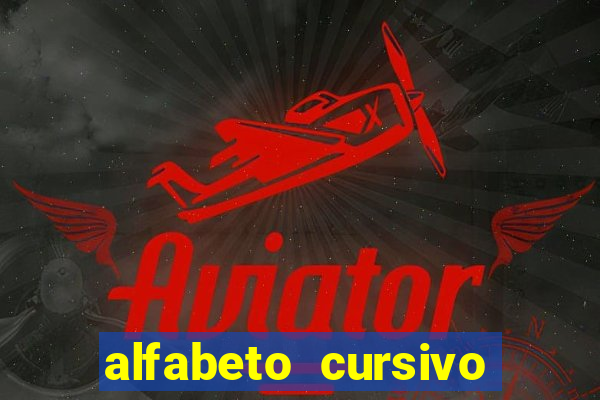 alfabeto cursivo pontilhado para imprimir pdf